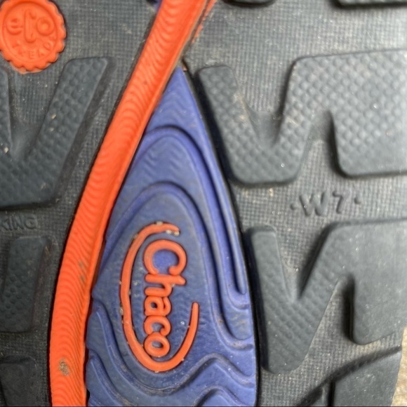 Chaco Women's Zvolv X2 Athletic Sandal Volcanic Blue Orange Black 7 - Picture 16 of 16